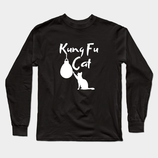 Kung Fu Cat Long Sleeve T-Shirt by Catchy Phase